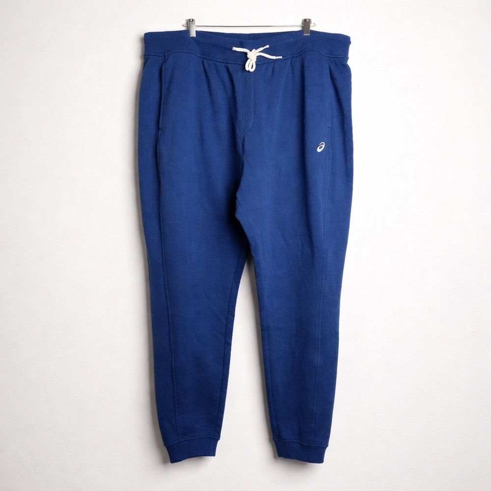 NWT ASICS Sunday Sana Fleece Joggers Blue Mens 3XL NWT Soft Athleisure